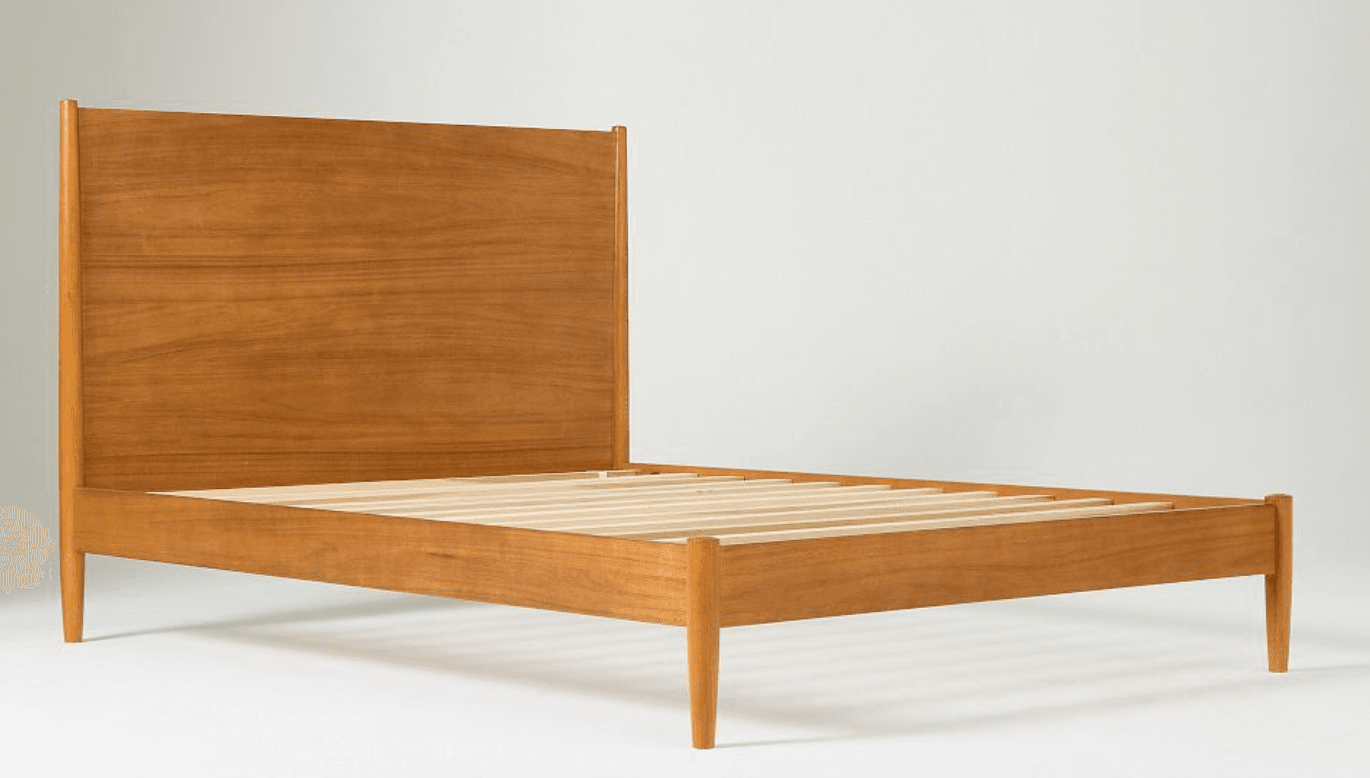 West Elm Mid-Century Bed Frame, Acorn, Queen